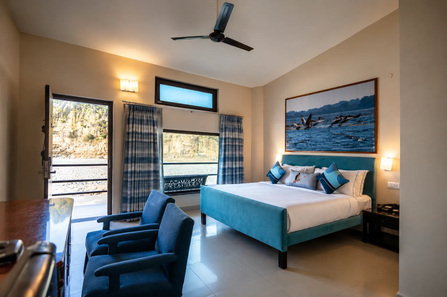 River View Room (16).webp - Bel-La Monde Riverside Jim Corbett